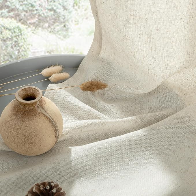 YoungsTex Extra Long Linen Curtains 95 Inch Length - Image 9