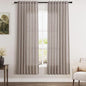 Brownish Grey Semi Sheer Linen Curtains 72 Inch Length by Nanspring