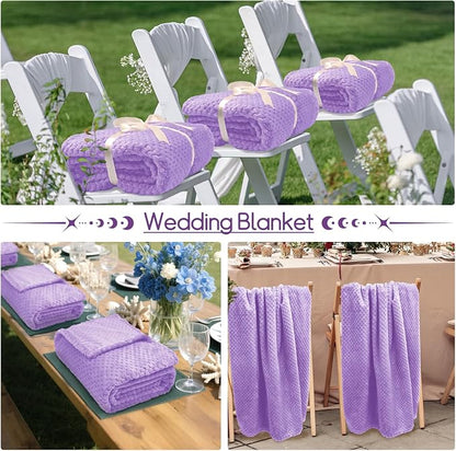 4 Pack Fleece Throw Blankets 50x60 Inches - Image 7