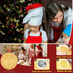 Personalized Christmas Cookie Stamps Customizable Name Cookie Stamps With Handle Cutter For Cookie Baking Decorating Cakes And Handmade Christmas Gifts Perfect (Concave cookie design)