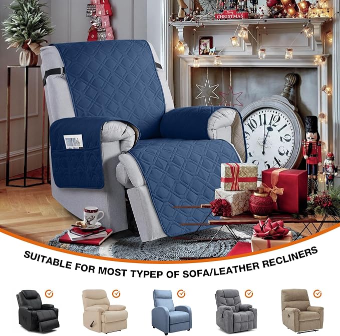 VANSOFY 100% Waterproof Recliner Chair Covers, Recliner Cover Non-Slip Dog - Image 4