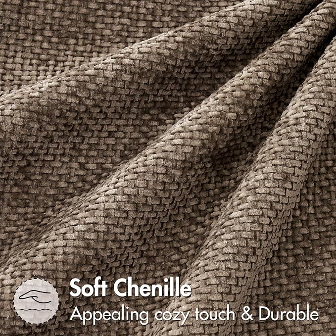 MIULEE Decorative Couch Throw Pillow Covers 18x18 Inch Brown 2 Pack | Modern - Image 6