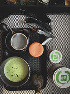 Matcha Kari Dr. Weil Complete Tea Set - Black - Japanese Ceremonial Organic Matcha with Whisk and Holder, Ceramic Bowl, Sifter, and Scoop