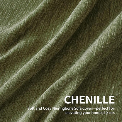 Couch Cover for Dogs, Boho Sofa Covers for 2 Cushion Couch, Chenille Sofa - Image 6
