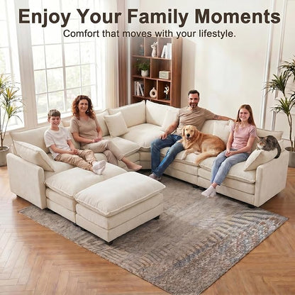 111.4" V-Shaped Corner Couch Sectional - Image 7