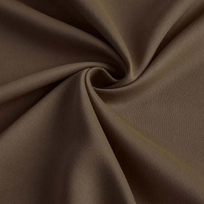 Chocolate Brown Blackout Curtains 90 Inches Long, Pinch Pleated Window Room - Image 7