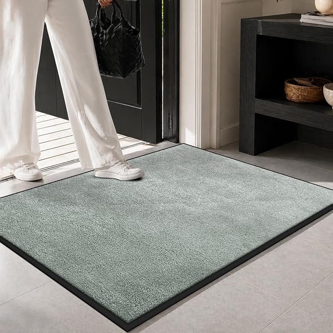 Super Absorbent Front Door Mat, 29.5" x 17", Non-Slip Washable Indoor Doormats - Image 2