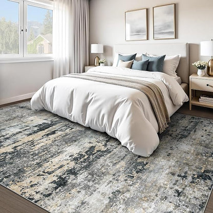 pmtsns Area Rugs 10x14 Living Room: Washable Rug Modern Abstract Neutral Soft - Image 6