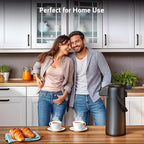 Airpot Coffee Carafe for Keeping Hot - 102 OZ/ 3L Large Coffee Dispenser with Pump - Insulated Stainless Steel Thermos Urn for Hot Drinks Water Tea - Thermal Beverage Dispenser for Parties