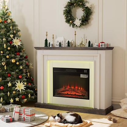 44" LED Lights Electric Fireplace - Image 3