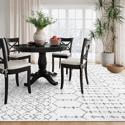 Lahome Moroccan Machine Washable Rugs 6x9 Rug - Image 9