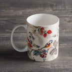 Maison d' Hermine Coffee Mug with Handles Fine Bone China Mugs Pack of One Tea Cups for Hot Beverages Cappuccino Latte Home Restaurant Office Perfect for Gift (Equinoxe - Beige Passerine, 12 Ounce)