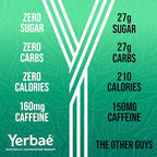 Yerbaé Energy Seltzer & Beverage Bundle - 16oz & 12oz Variety 24-Pack, 0 Sugar, 0 Calories, 0 Carbs, Energized by Yerba Mate & Plant-Based