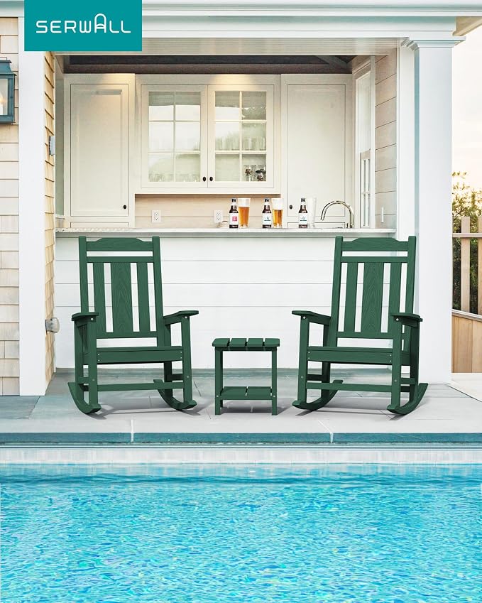 SERWALL HDPE Outdoor Rocking Chair - Image 2