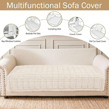 Couch Cover for Dogs, Washable Non Slip Plush Flannel Sofa Protector | Thick - Image 3