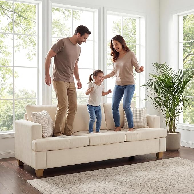 Apicizon 3 Pieces Couch Set Living Room Furniture Sets, Loveseat Sofa & 3 - Image 7
