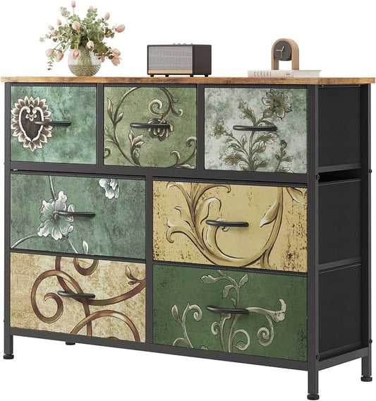 Sweetcrispy 7 Drawer Dresser, Fabric Storage Tower Organizer by Sweetcrispy