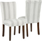HomePop Classic Parsons Dining Chair- Brown Stripe by HomePop