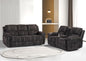 Betsy Furniture Modern Fabric Recliner Sofa Set, Loveseat w/Console, Recliner by BetsyFurniture