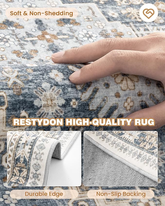 Washable Runner Rug 2.5x14, Long Kitchen Rugs Non-Slip, Soft Hallway Runner - Image 7