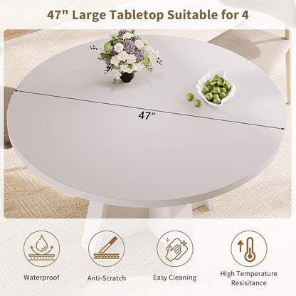 iPormis 47-Inch Round Dining Table - Image 2