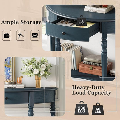 LUMISOL Half Moon Console Table - Image 5