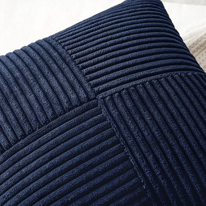 MIULEE Navy Blue Decorative Throw Pillow Covers 16x16 Inch - Image 2