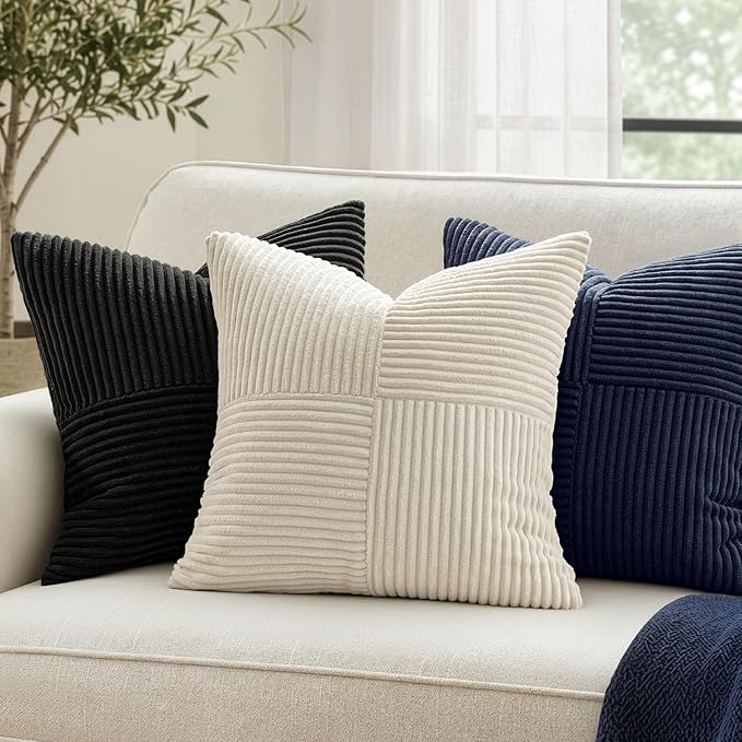 MIULEE Black Decorative Throw Pillow Covers - Image 3