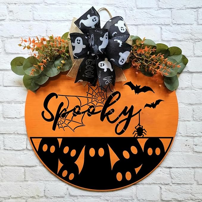 Halloween Stencils 12” Halloween Stencil Skeleton Trick or Treat Boo Templates for Porch Hanger Door Mats Wood Sign Shirts