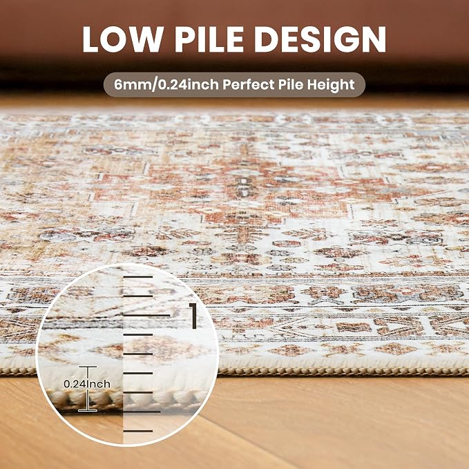 Round Rug 8ft, Circle Rug for Dining Room Table, Dining Room, Nursery Room - Image 7