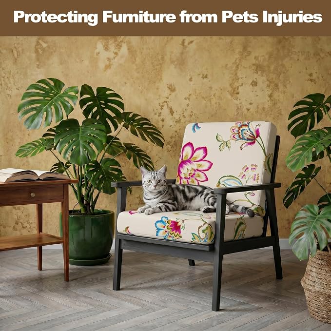 CALBODE 12pcs Single Seat Floral Print Outdoor Sofa Cover, Waterproof Elastic - Image 6