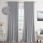 Grey 100% Blackout Curtains 84 Inch Length 2 Panels Set by Guken