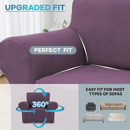 LURKA Stretch Chair Sofa Slipcovers 1 Piece Couch Covers - Image 4