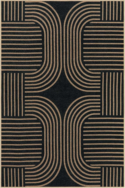 Lahome Modern Geometric Easy Jute Rug, 6x9 Area Rugs - Image 8