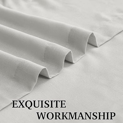 RYB HOME Linen Semi Sheer Curtains - Image 5