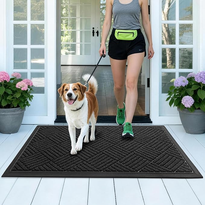 Front Door Mat, Heavy Duty Waterproof Doormat 31.5"x20", Stain Fade Resistant - Image 9