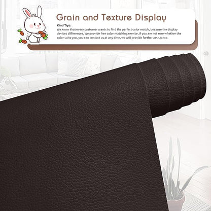 KING MOUNTAIN Leather Repair Patch, 12 x 60 Inches self Adhesive Leather Repair - Image 2
