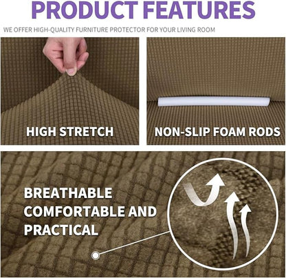 ZNSAYOTX Stretch Oversized Couch Cover Universal Sofa Covers - Image 4
