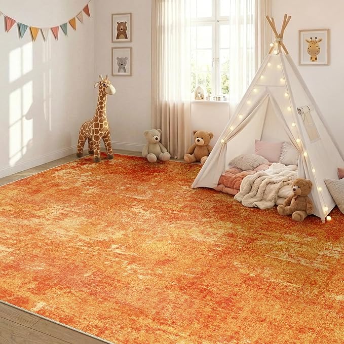 RELEANY Washable 5'x7' Abstract Area Rug - Image 4