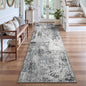 2x8 Grey Rug Runners for Hallways Kitchen Runner Rug Non Slip Washable Black by OmpaaHomeDecor
