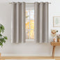 NICETOWN Short Faux Linen Angora Blackout Curtains 63 inches Long by NICETOWN