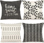 YCOLL Pillow Covers 20x20 Set of 4, Modern Sofa Throw Pillow Cover, Decorative by PillowCoversExpert