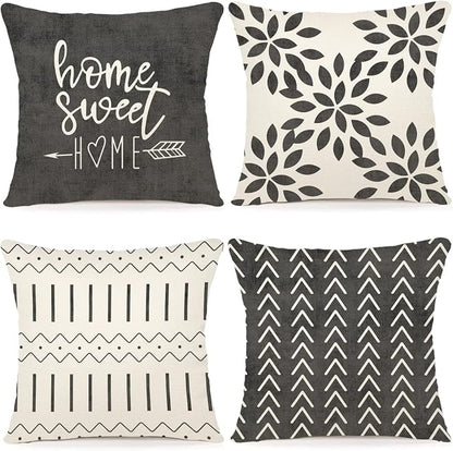 YCOLL Pillow Covers 18x18 Modern Sofa Throw Pillow Cover, Decorative Outdoor by PillowCoversExpert
