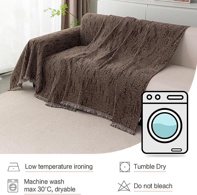 MYSKY HOME Couch Covers for 3 Cushion Couch Sofa, Sectional Couch Cover L Shape - Image 6