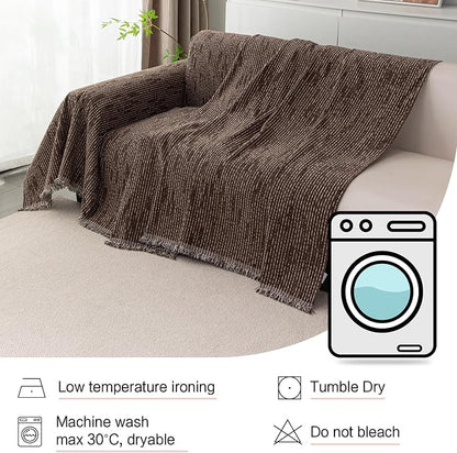 MYSKY HOME Couch Covers for 3 Cushion Couch Sofa, Sectional Couch Cover L Shape - Image 6