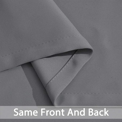 Yakamok Grey Room Darkening Window Curtains 42x36 Inch - Image 6