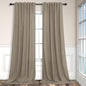 Pitalk Back Tab Linen Curtains 96 inches Long 2 Panels Set by Pitalk