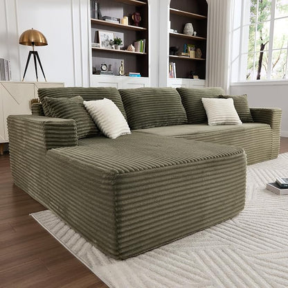 Opiesit 108" Boneless Couches for Living Room, Modular Sectional Sofa - Image 3