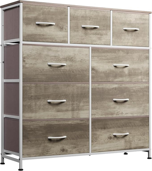 WLIVE 9-Drawer Dresser, Fabric Storage Tower by WLIVE