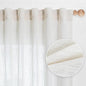 MYSKY HOME Short Curtains for Small Kitchen Windows 45 inches Length, Linen by MYSKYHOME